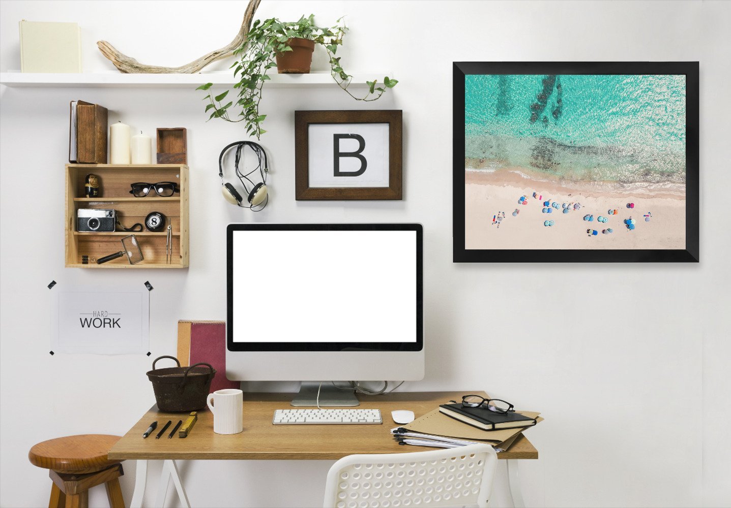 Beach People By Sisi And Seb - Black Framed Print - Wall Art - Americanflat