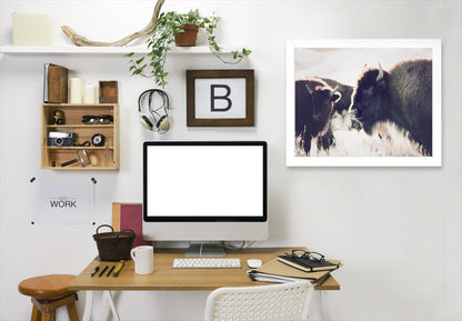 Bison By Sisi And Seb - Framed Print - Americanflat