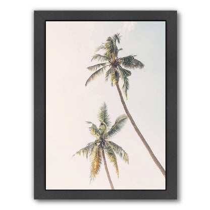 Blush Palm Tree 2 By Sisi And Seb - Black Framed Print - Wall Art - Americanflat