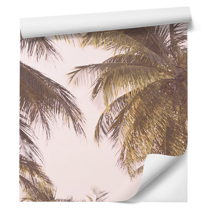 Peel & Stick Wall Mural - Blush Palms By Sisi and Seb
