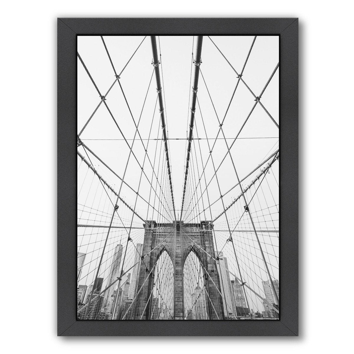 Brooklyn Bridge By Sisi And Seb - Black Framed Print - Wall Art - Americanflat