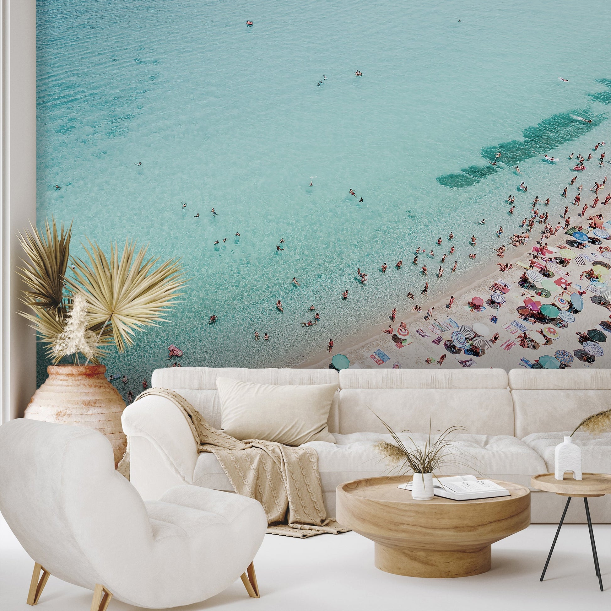 Peel & Stick Wall Mural - Busy Beach By Sisi and Seb