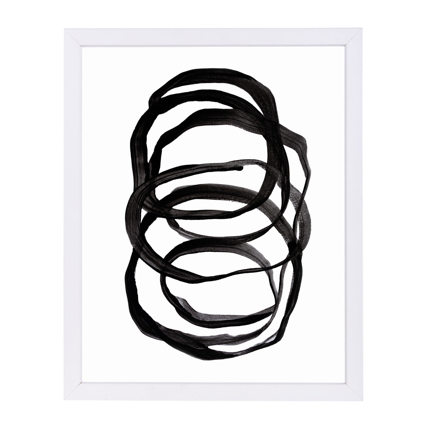 Circles By Sisi And Seb - White Framed Print - Wall Art - Americanflat