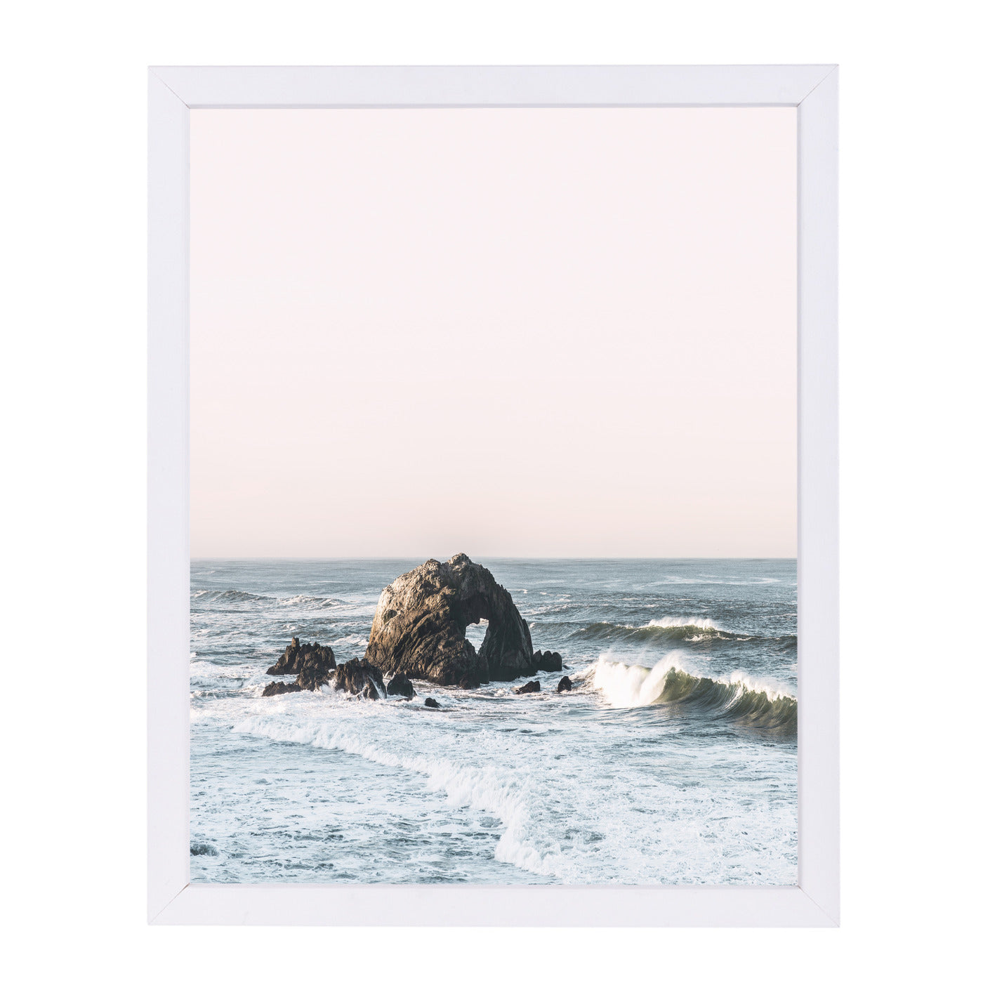 Coast Ii By Sisi And Seb - White Framed Print - Wall Art - Americanflat