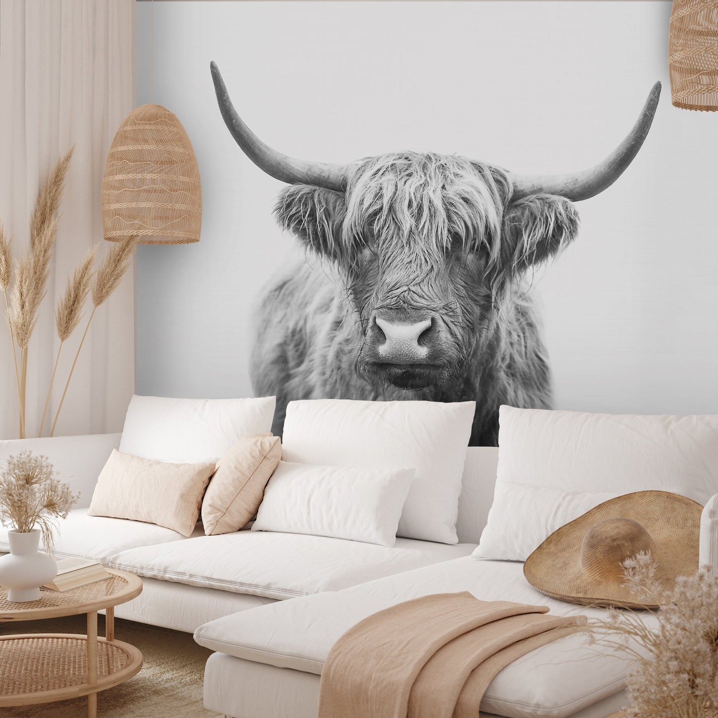Peel & Stick Wall Mural - Highand Bull By Sisi and Seb