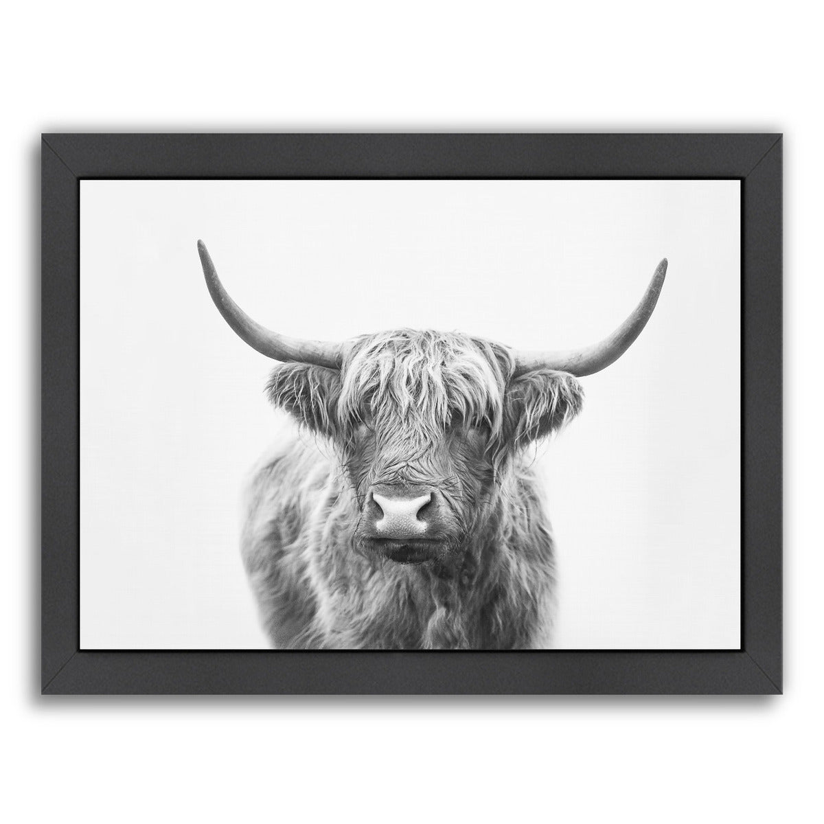 Highland Bull By Sisi And Seb - Black Framed Print - Wall Art - Americanflat