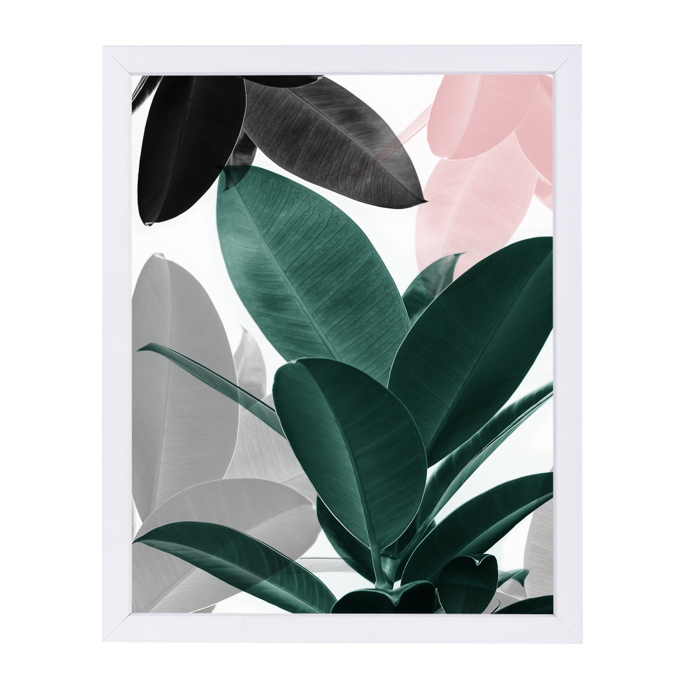 Leaf Play By Sisi And Seb - White Framed Print - Wall Art - Americanflat
