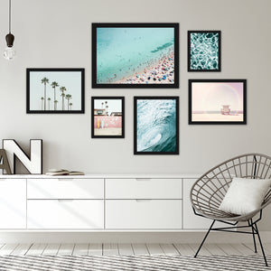 Ocean and Beach Photography - 6 Piece Framed Gallery Wall Set - Art Set - Americanflat