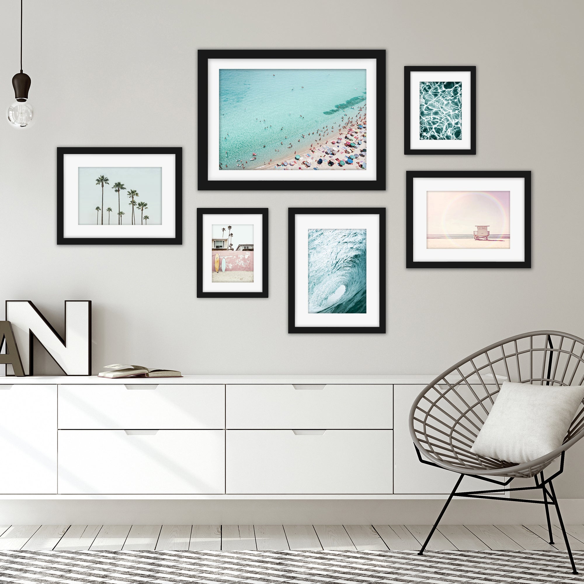 Wall Art Set of 6 Prints 6 Piece Gallery Wall Art Set Ocean and