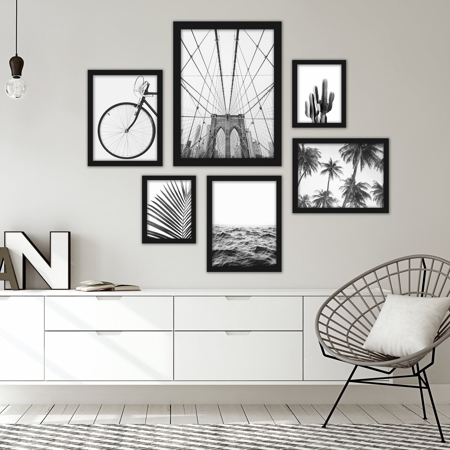Black & White Photography Framed Gallery Wall Set - Art Set - Americanflat
