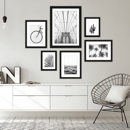 Black & White Photography - 6 Piece Framed Gallery Wall Set - Americanflat