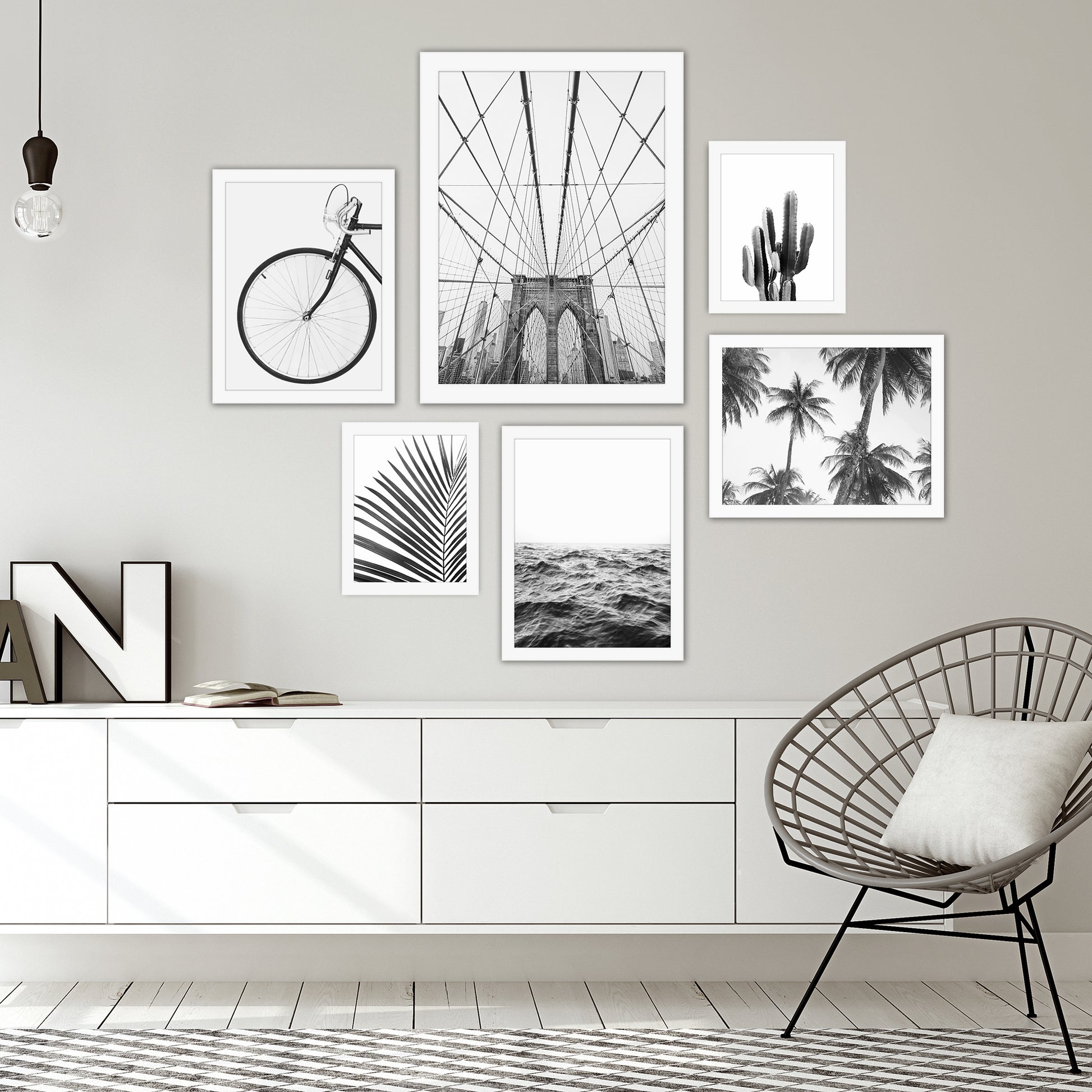 Black & White Photography Framed Gallery Wall Set - Art Set - Americanflat