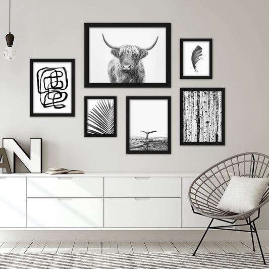 Black & White Southwest Gallery Wall Set - Art Set - Americanflat