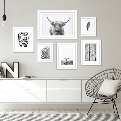 Black & White Southwest - 6 Piece Framed Gallery Wall Set - Americanflat