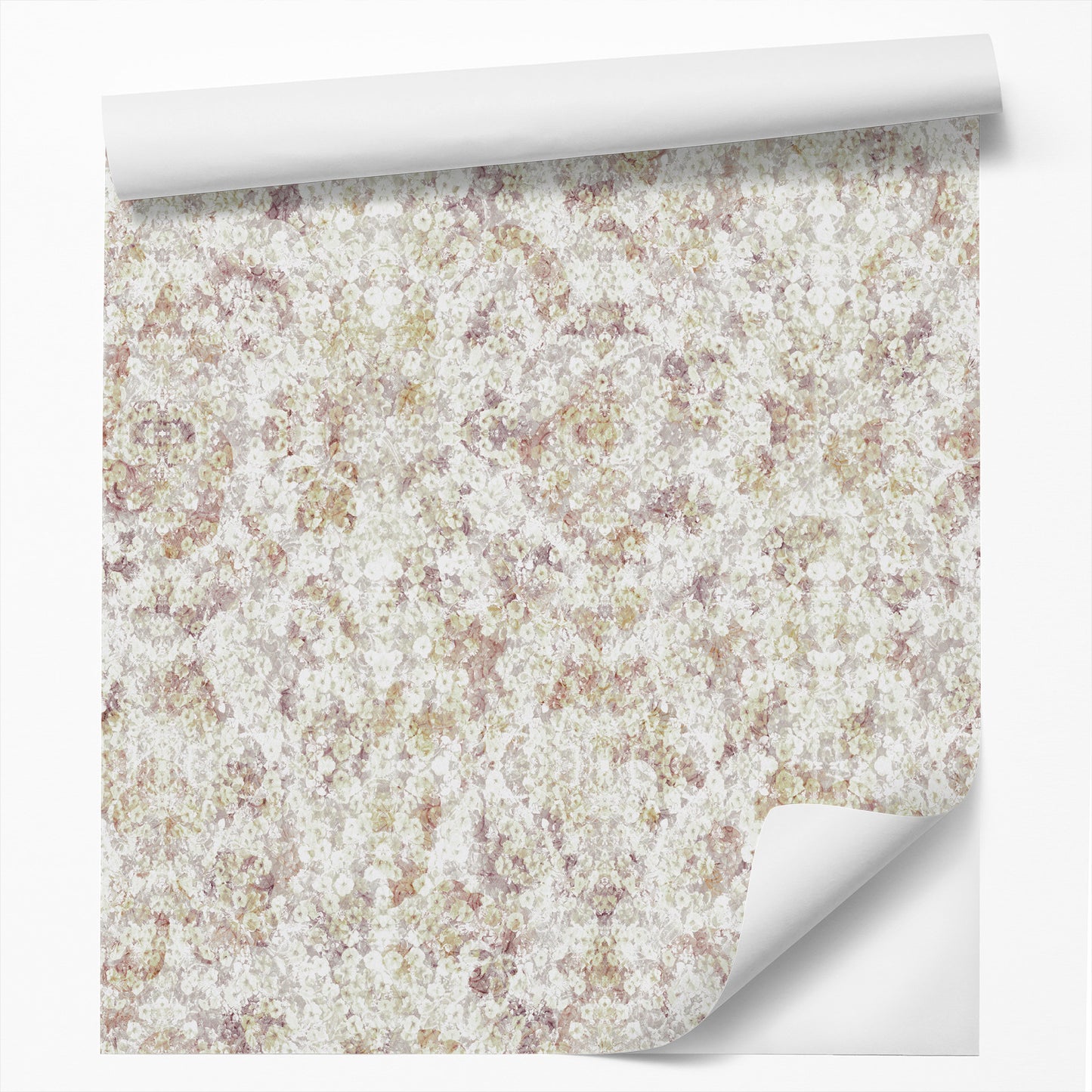 18' L x 24" W Peel & Stick Wallpaper Roll - Purple Soft Flowers by DecoWorks - Wallpaper - Americanflat