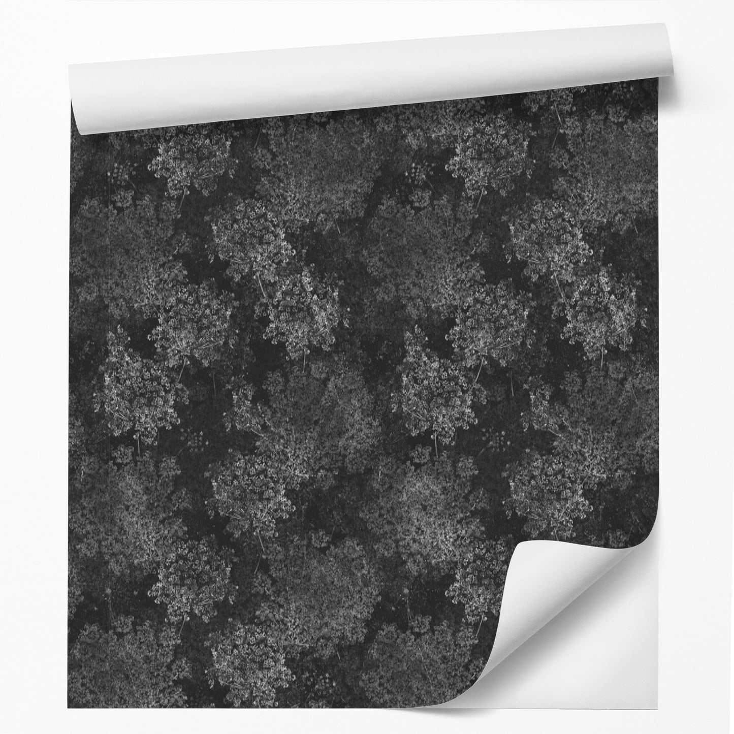 18' L x 24" W Peel & Stick Wallpaper Roll - Dark Spring Elder Flowers by DecoWorks - Wallpaper - Americanflat