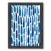 Blue Strokes By Lisa Nohren - Black Framed Print - Wall Art - Americanflat