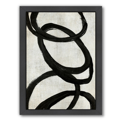 Loops V By Chaos & Wonder Design - Black Framed Print - Wall Art - Americanflat