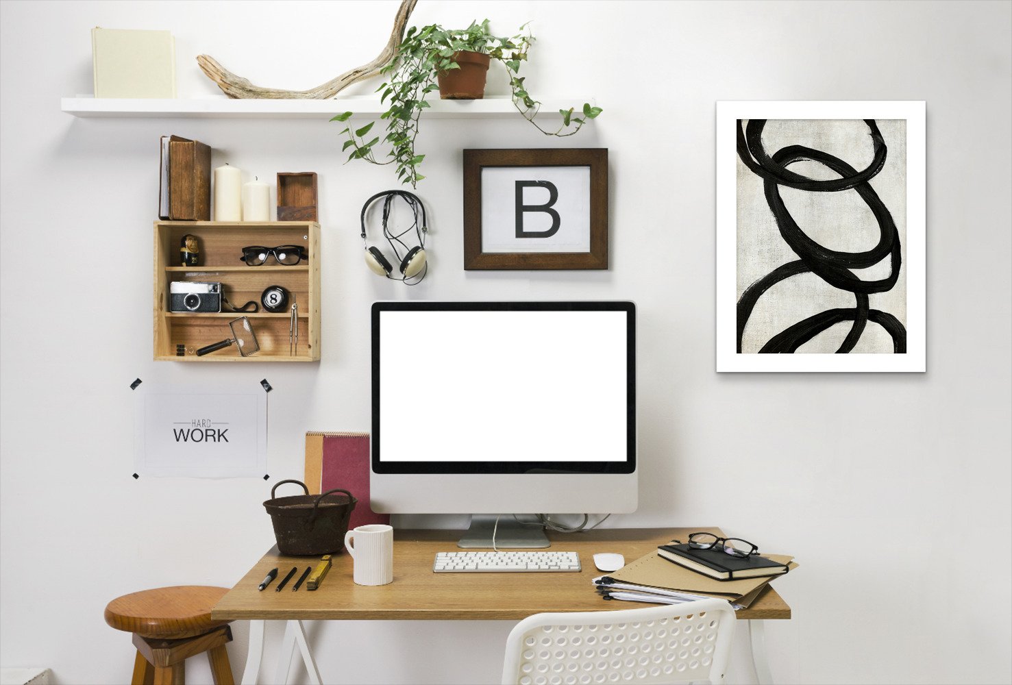 Loops V By Chaos & Wonder Design - Framed Print - Americanflat