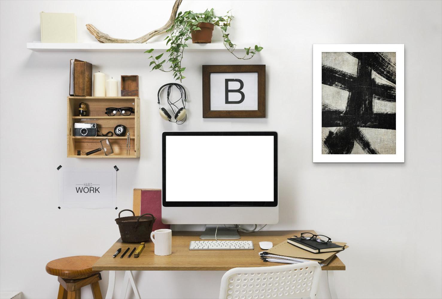 Scratch Abstract By Chaos & Wonder Design - White Framed Print - Wall Art - Americanflat