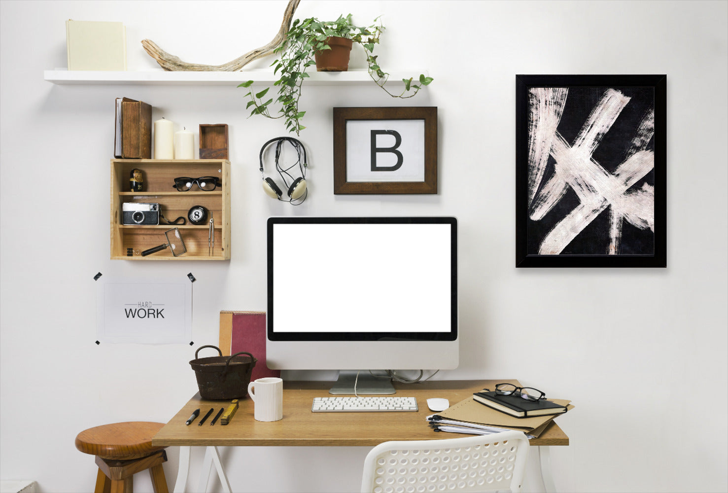 Falling Abstract By Chaos & Wonder Design - Black Framed Print - Wall Art - Americanflat
