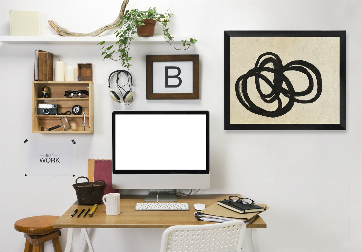 Loops Ii By Chaos & Wonder Design - Black Framed Print - Wall Art - Americanflat