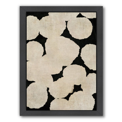 Beige and Black By Chaos & Wonder Design - Black Framed Print - Wall Art - Americanflat
