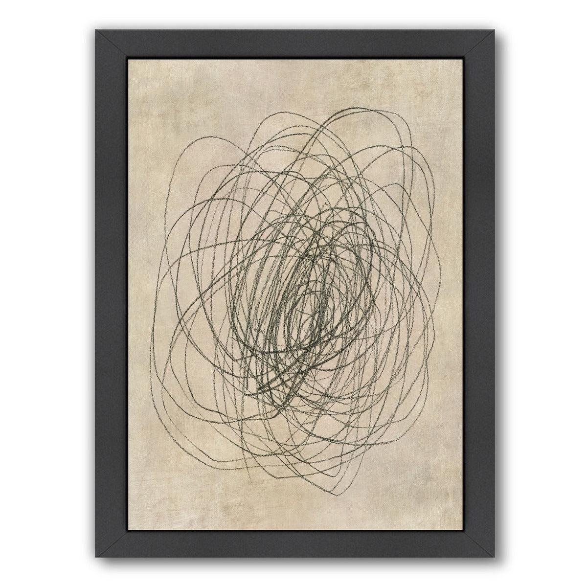 Scribble Rose By Chaos & Wonder Design - Black Framed Print - Wall Art - Americanflat