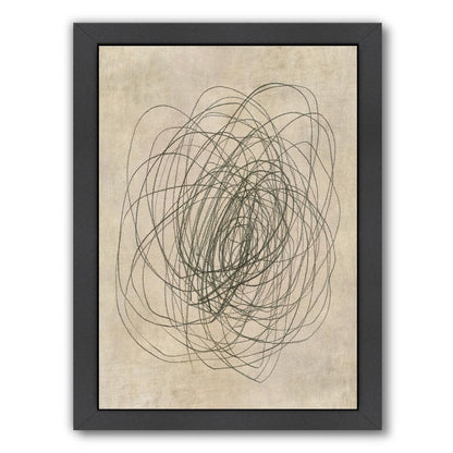 Scribble Rose By Chaos & Wonder Design - Black Framed Print - Wall Art - Americanflat