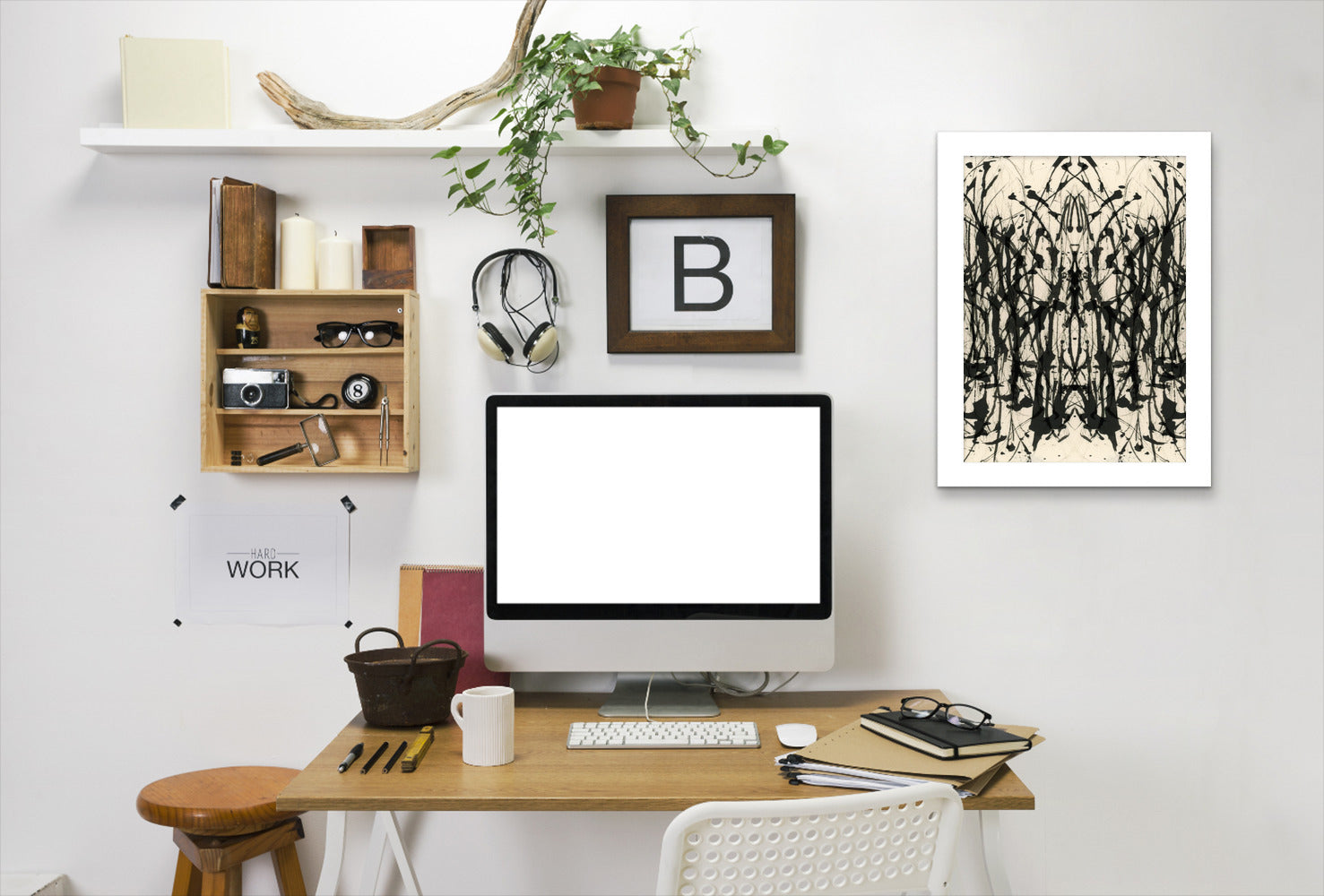 Gothic Abstract Iii By Chaos & Wonder Design - White Framed Print - Wall Art - Americanflat