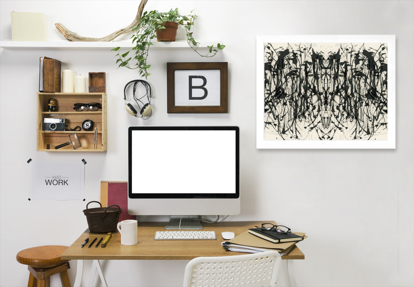 Gothic Abstract Iv By Chaos & Wonder Design - White Framed Print - Wall Art - Americanflat