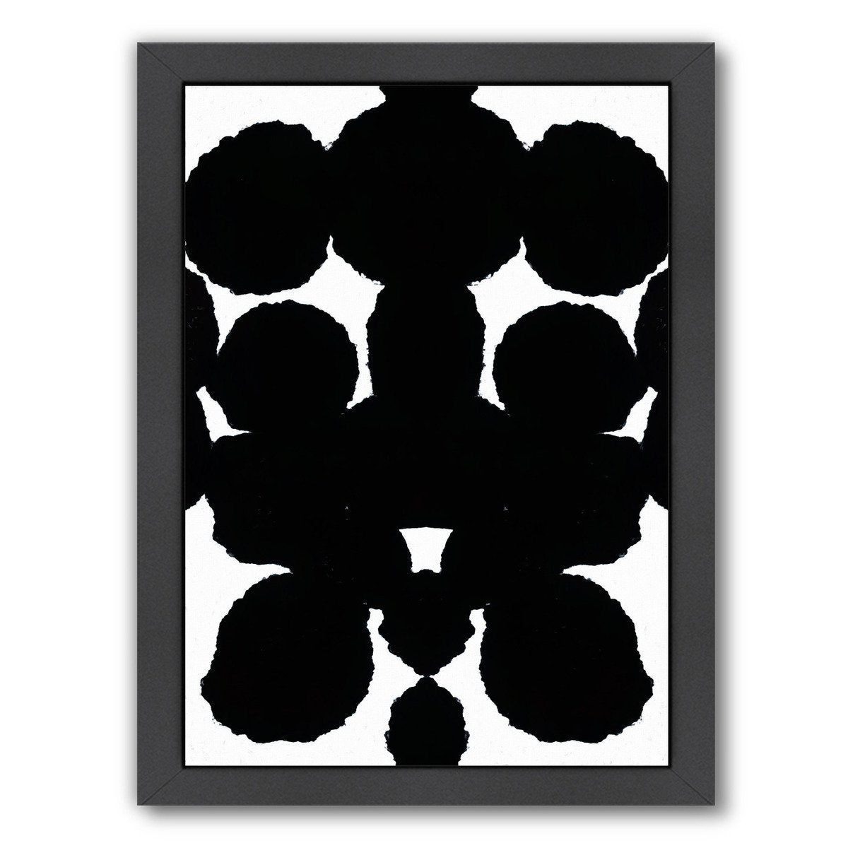 Black Mirror Blots By Chaos & Wonder Design - Black Framed Print - Wall Art - Americanflat