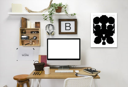 Black Mirror Blots By Chaos & Wonder Design - Framed Print - Americanflat