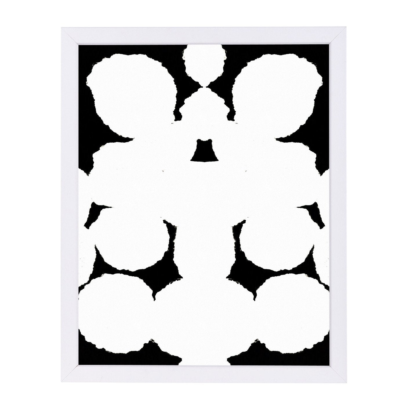 White Mirror Blots By Chaos & Wonder Design - Framed Print - Americanflat