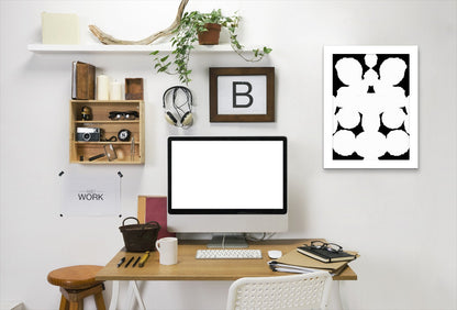 White Mirror Blots By Chaos & Wonder Design - Framed Print - Americanflat