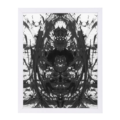 Gothic Abstract Vi Bw Master Layer By Chaos & Wonder Design - White Framed Print - Wall Art - Americanflat