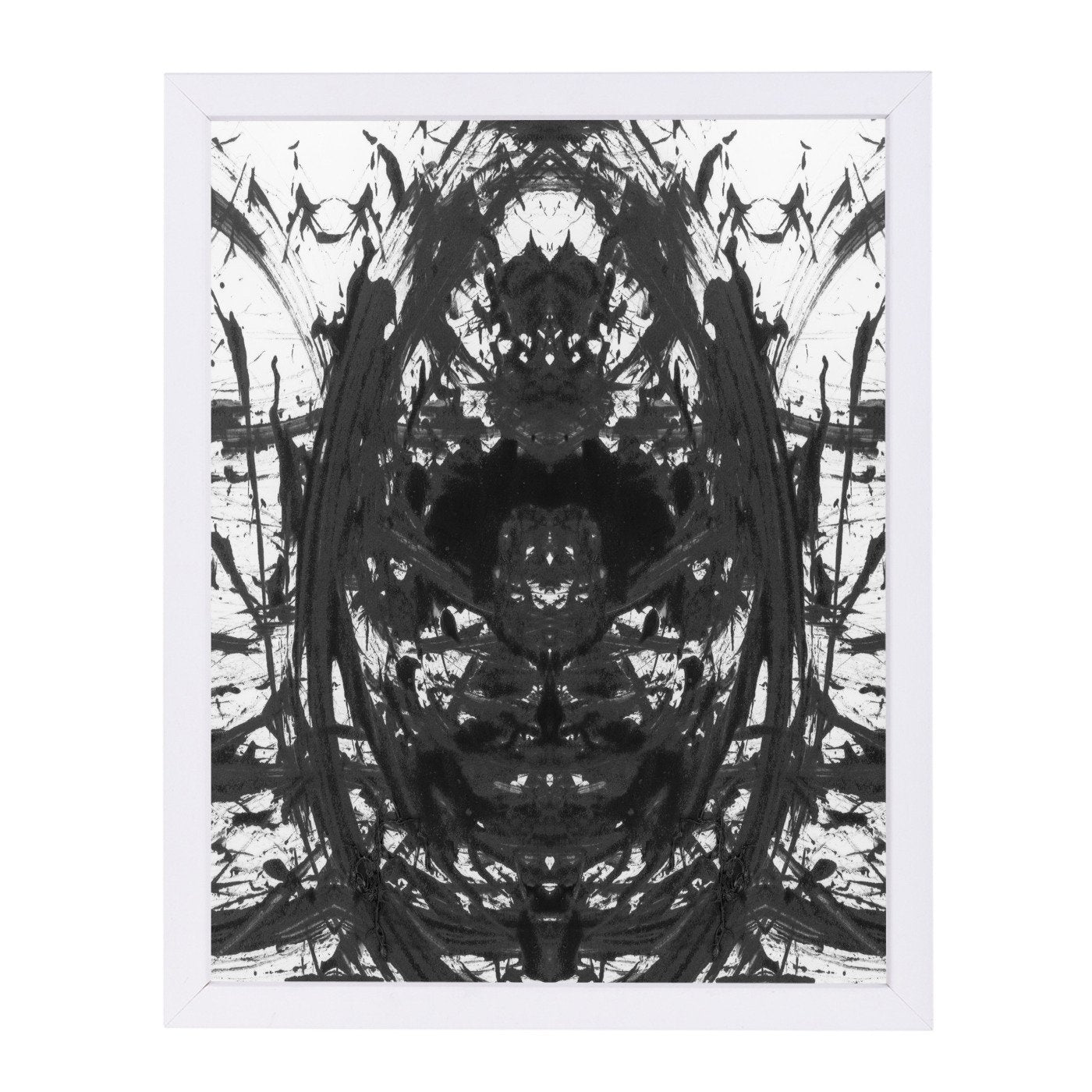 Gothic Abstract Vi Bw Master Layer By Chaos & Wonder Design - Framed Print - Americanflat