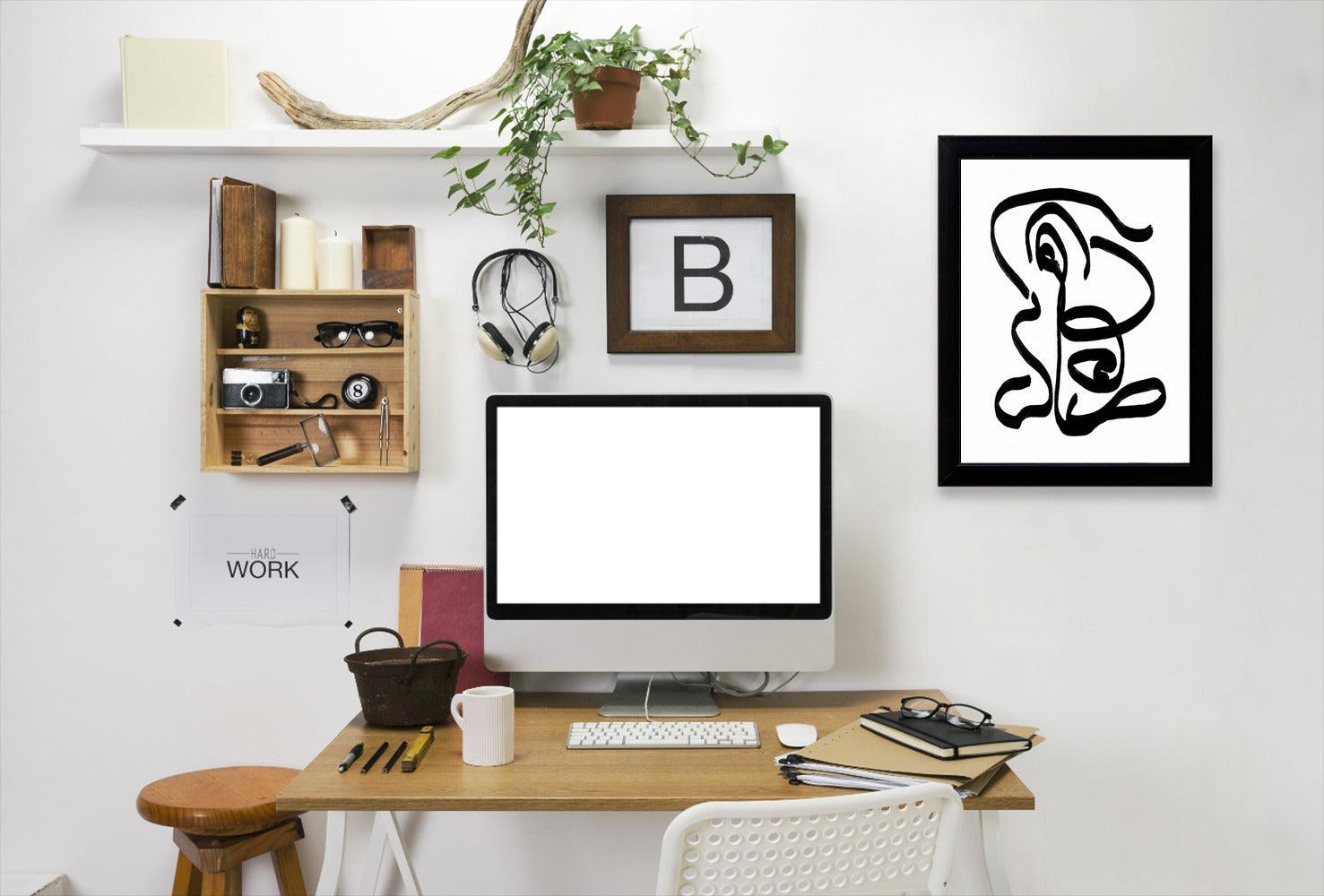 Standing By Chaos & Wonder Design - Black Framed Print - Wall Art - Americanflat
