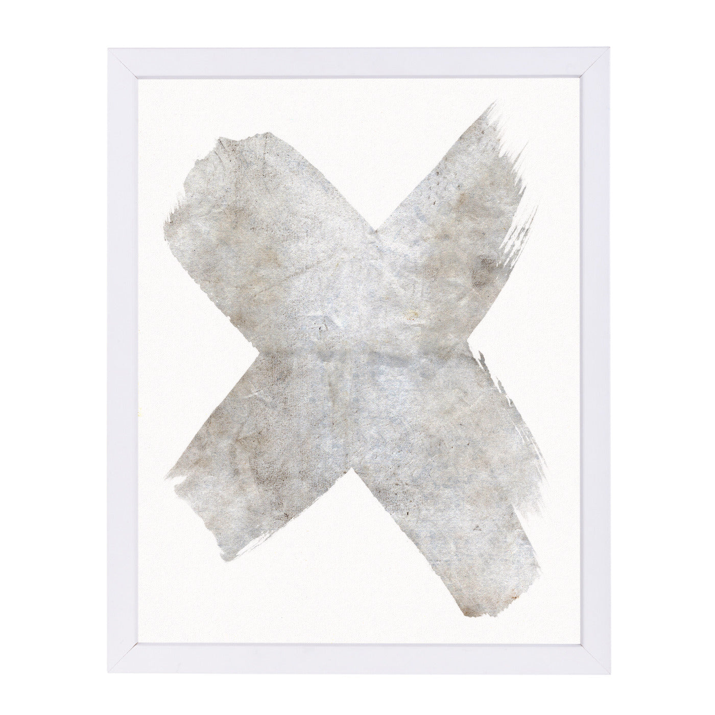 Concrete Paperx By Chaos & Wonder Design - White Framed Print - Wall Art - Americanflat