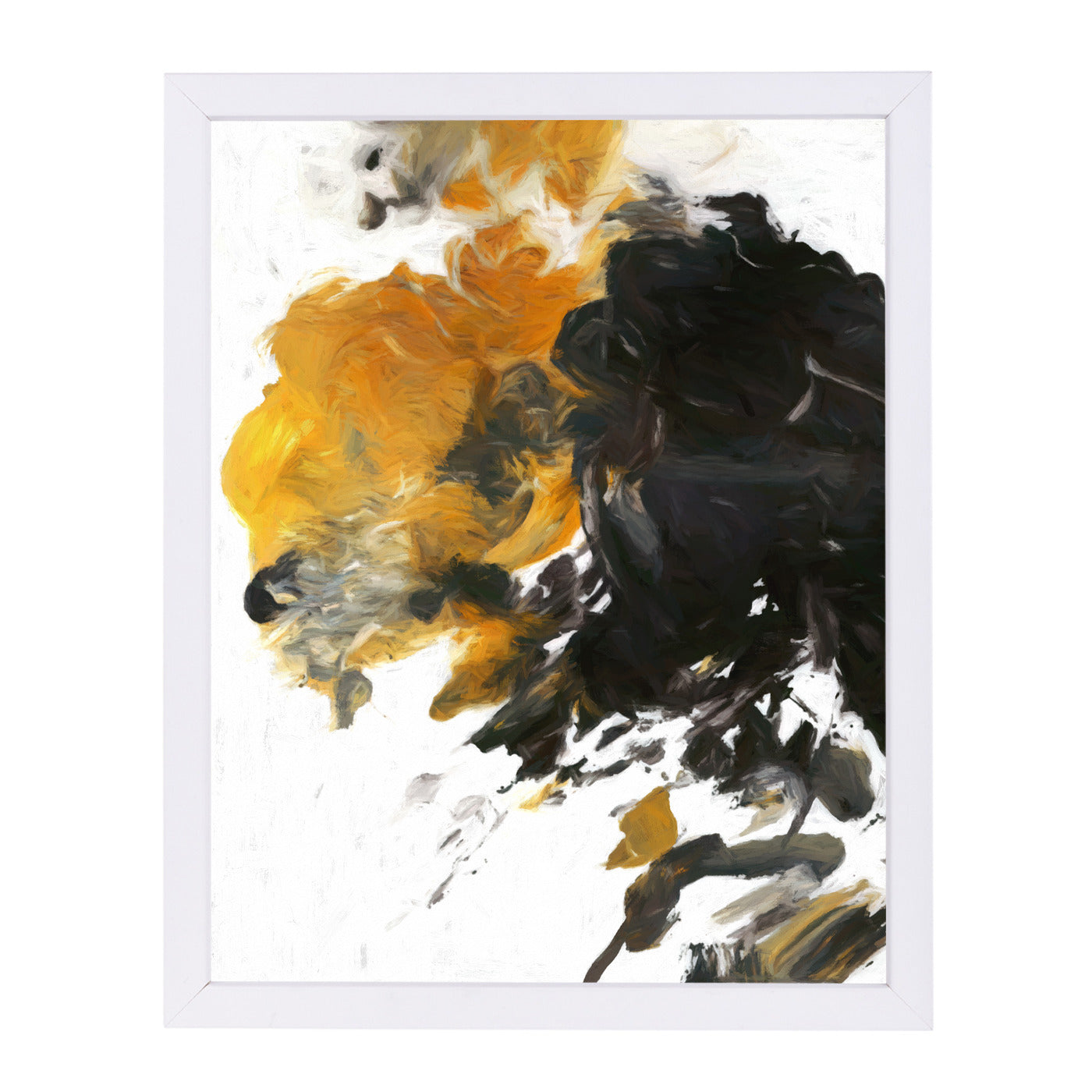 Palette Abstract By Chaos & Wonder Design - White Framed Print - Wall Art - Americanflat