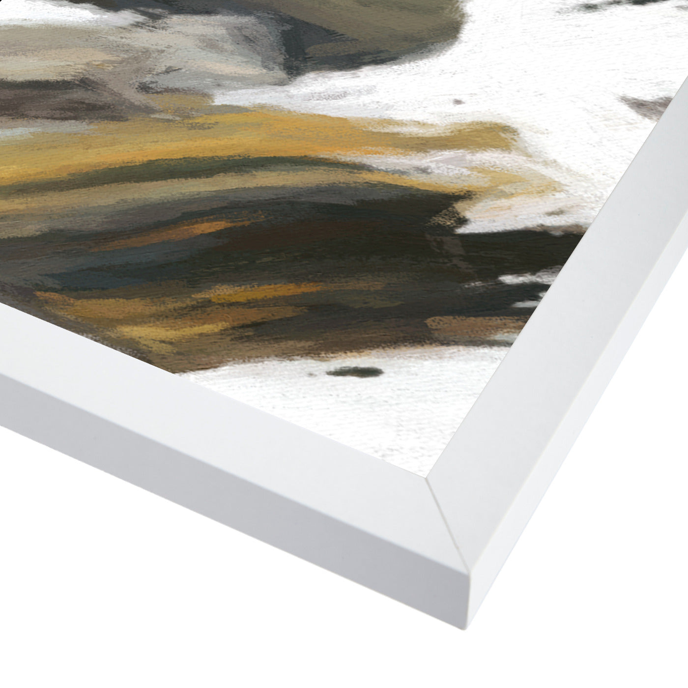 Palette Abstract By Chaos & Wonder Design - White Framed Print - Wall Art - Americanflat