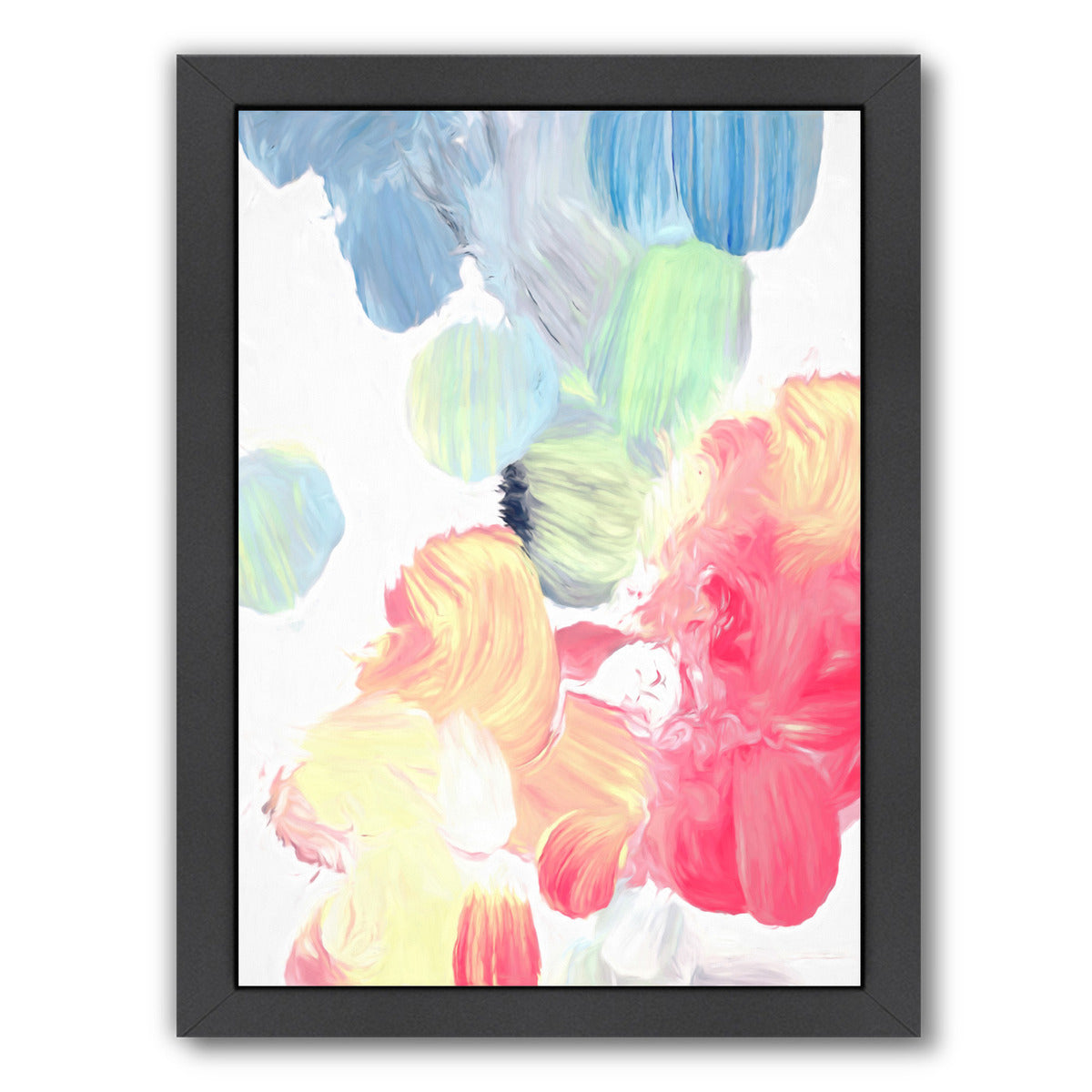 Pastel Abstract Iii By Chaos & Wonder Design - Black Framed Print - Wall Art - Americanflat