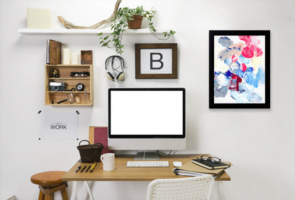 Pastel Abstract I By Chaos & Wonder Design - Black Framed Print - Wall Art - Americanflat