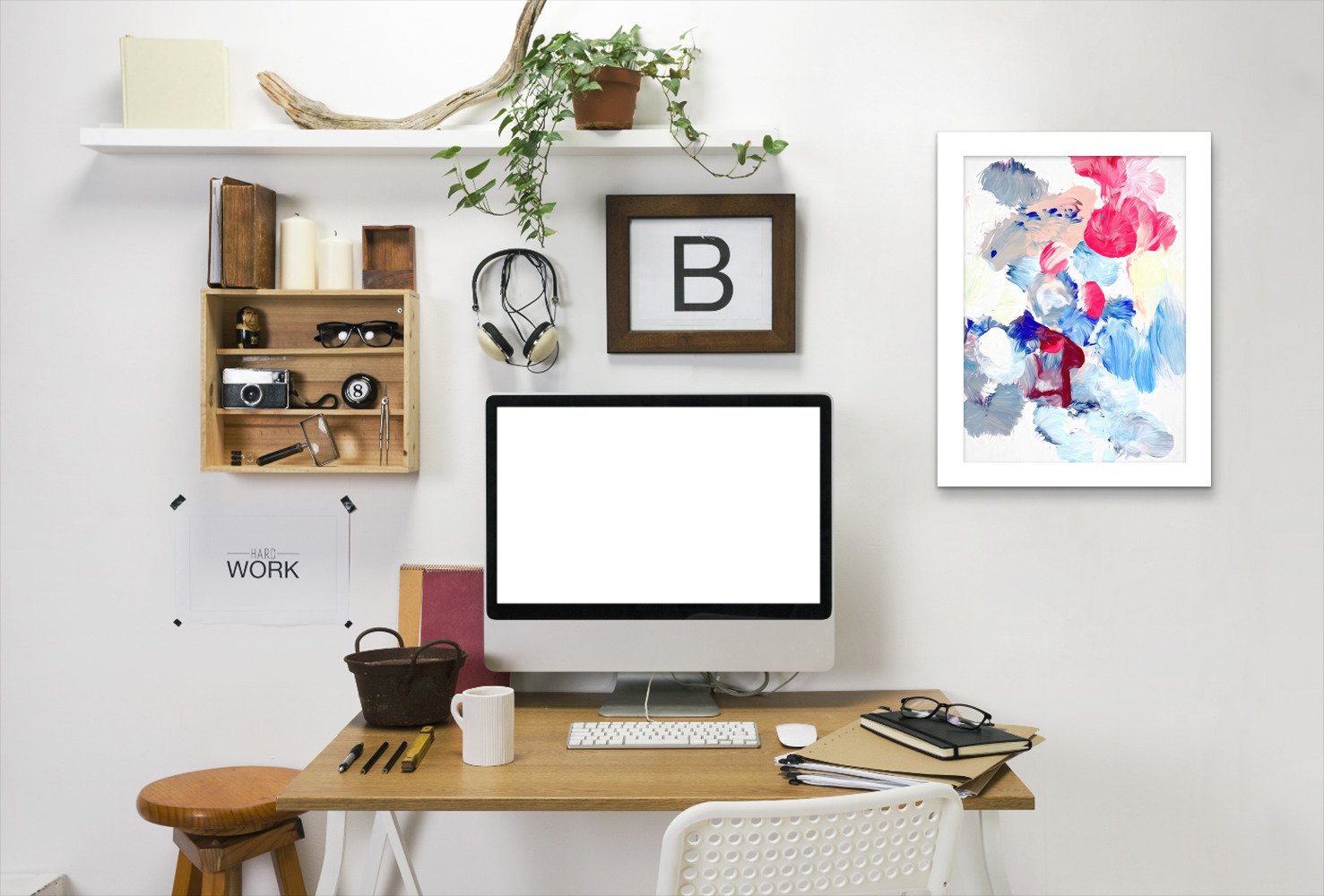 Pastel Abstract I By Chaos & Wonder Design - Framed Print - Americanflat