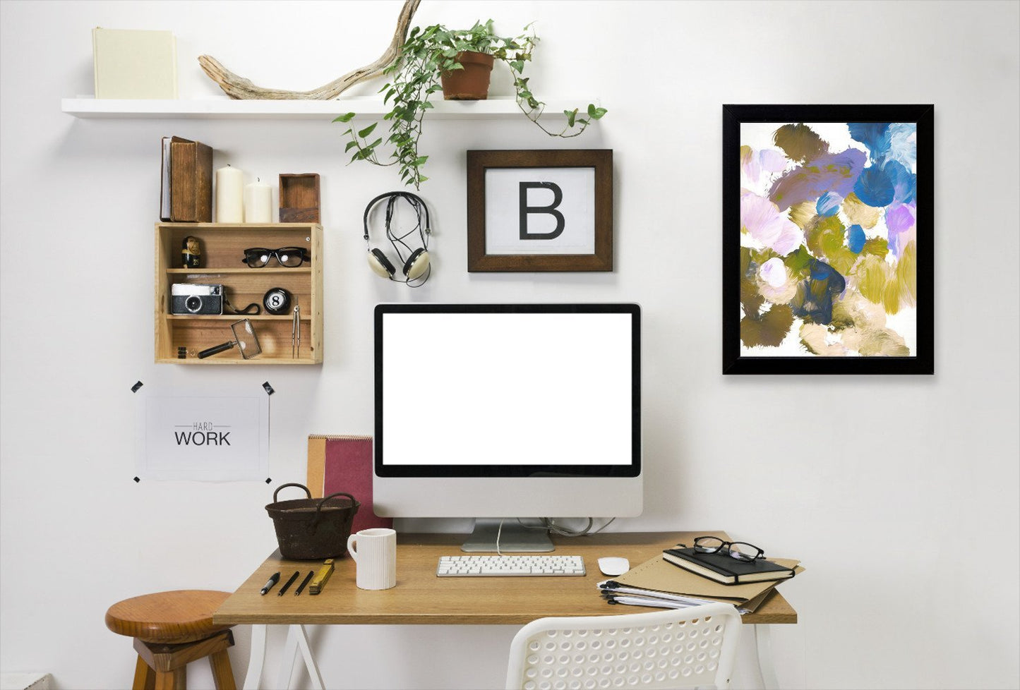 Abstract Garden Chaos & Wonder Design By Chaos & Wonder Design - Black Framed Print - Wall Art - Americanflat