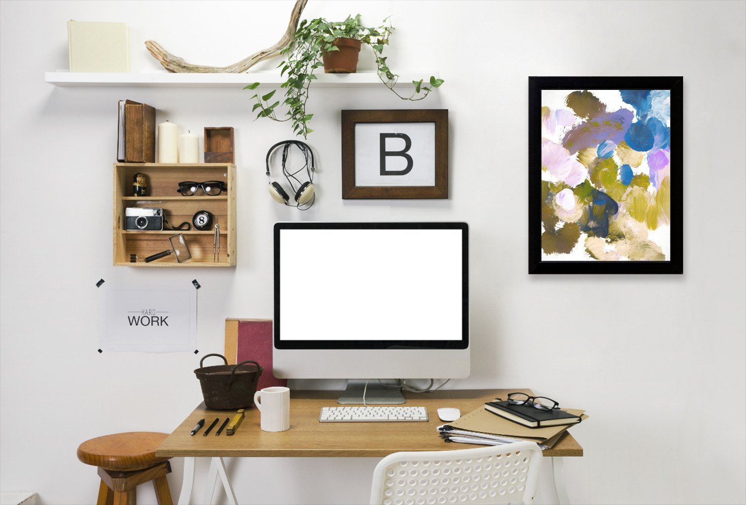 Abstract Garden Chaos & Wonder Design By Chaos & Wonder Design - Black Framed Print - Wall Art - Americanflat