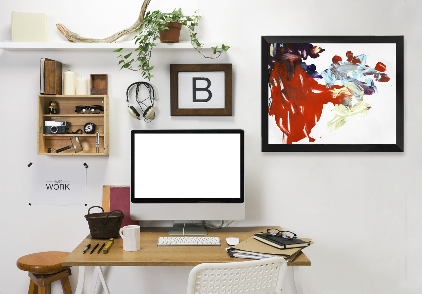 Palette Abstract Viii By Chaos & Wonder Design - Black Framed Print - Wall Art - Americanflat