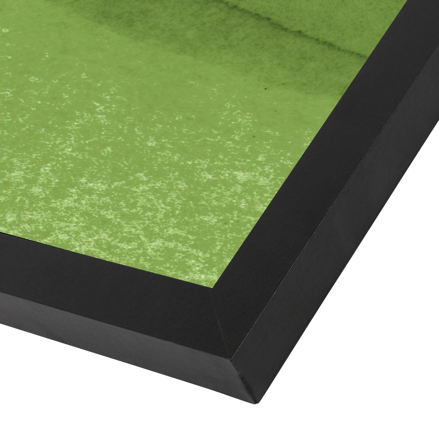 Green Curves By Chaos & Wonder Design - Black Framed Print - Wall Art - Americanflat