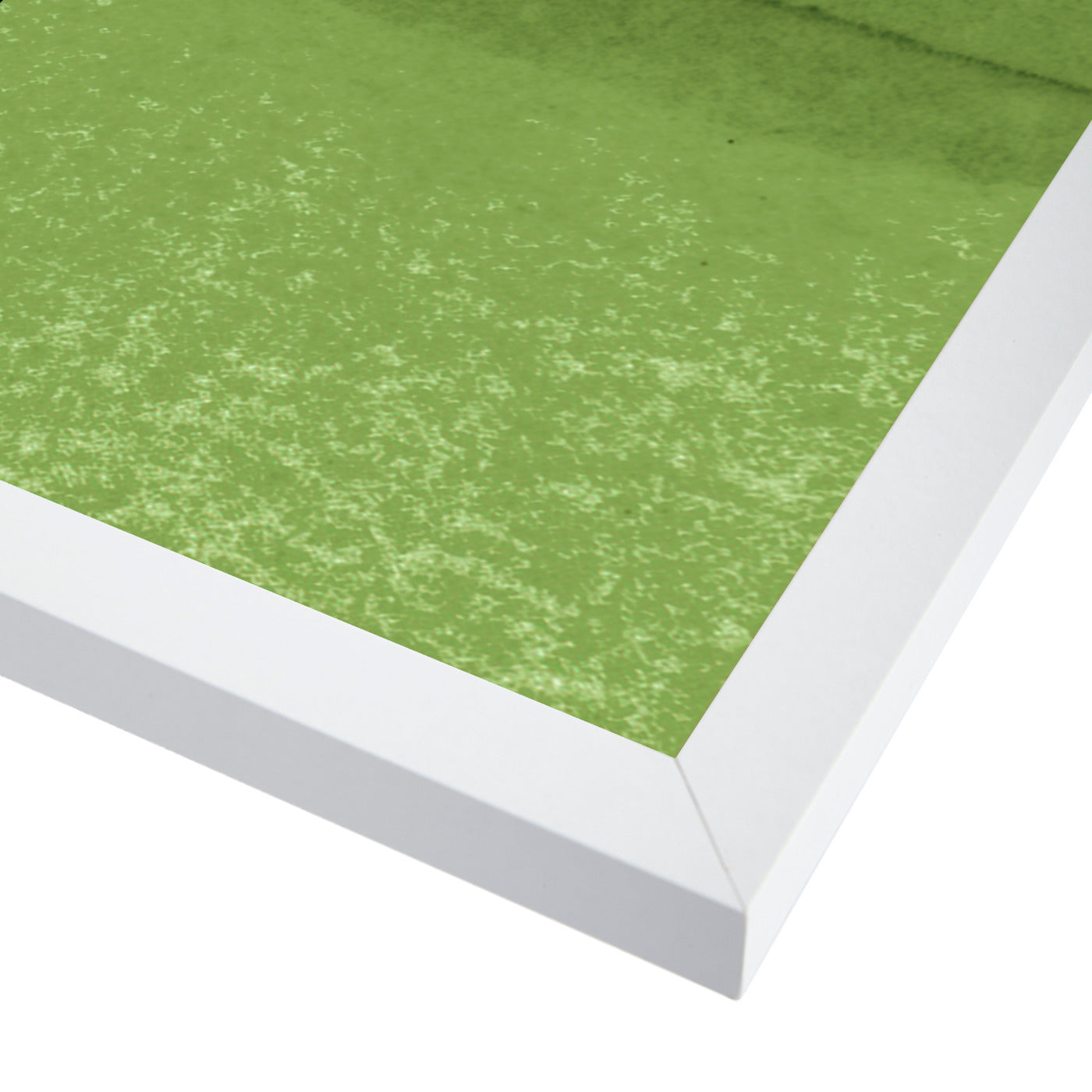 Green Curves By Chaos & Wonder Design - White Framed Print - Wall Art - Americanflat