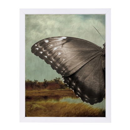 Butterfly Landscape I By Chaos & Wonder Design - White Framed Print - Wall Art - Americanflat